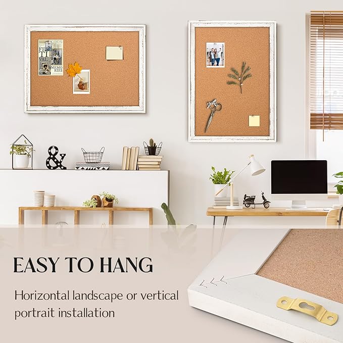 Cork Board Bulletin Board, Hanging Vision Board, Pin Board - Image 6