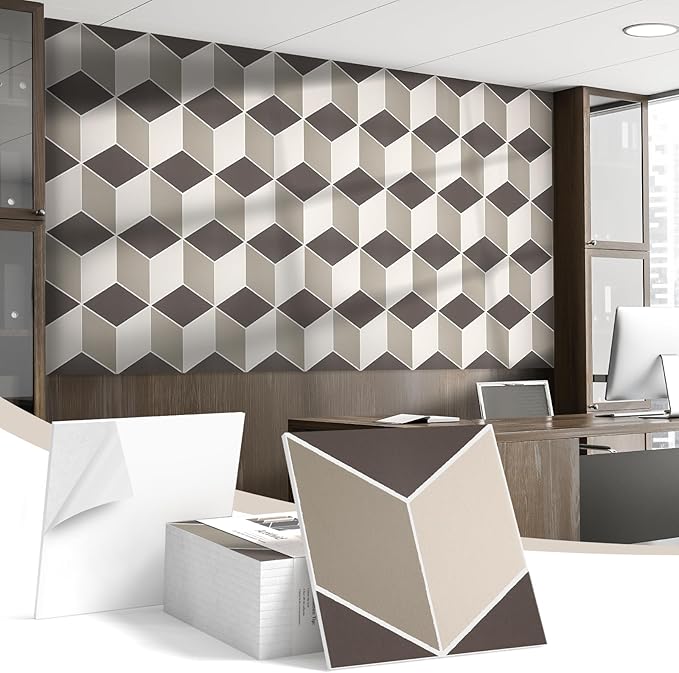 12Pack Acoustic Panels, Self-Adhesive Sound Proof Panels by ArtVivid