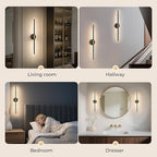 GvvooHome 28" Battery Operated Wall Sconce, 360°Rotation Wireless Rechargeable - Image 8