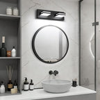 SineRise LED Modern Bathroom Vanity Light Fixtures, Matte Black Modern Acrylic - Image 6