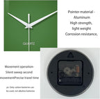 XFM Green Wall Clock 12 Inch Modern Wall Clocks Battery Operated Round Silent - Image 7