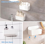 2pc Clear Wall Mount Organizer, Adhesive Cabinet Door Organizer, Self Adhesive - Image 4