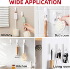 Sinfuo Utility Wall Hooks for Hanging Medium 16 Hooks, Damage Free Hanging Wall - Image 4