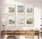 Christian Scripture Wall Art Set of 6 Bible Verse Canvas Wall Decor Psalm 23 - Image 5