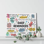 Inspirational Daily Reminders Poster Canvas Wall Art - Image 4