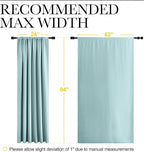 NICETOWN 2 Panels Blackout Curtains, Rod Pocket Thermal Insulated Drapes 84 - Image 6