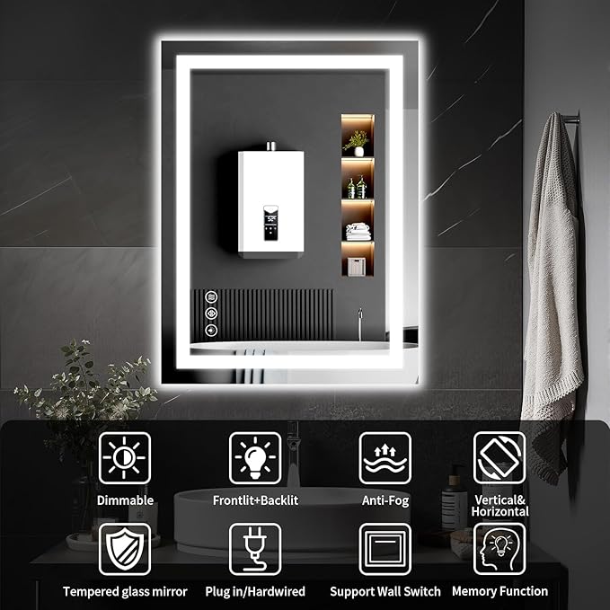 30"x36" LED Bathroom Mirror - Image 8