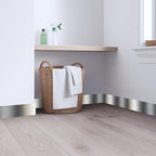 Metallic Stripe Wallpaper Border 196x4 Inch Peel and Stick Wall Border Silver - Image 4