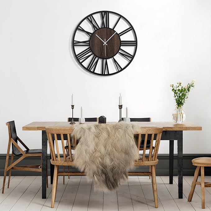 Large Wall Clock for Living Room Decor, 16 Inch Non Ticking Silent, Battery - Image 9