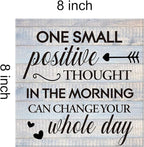 Inspirational Farmhouse Canvas Print Wall Art Decor One Small Positive Thought - Image 2