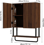 RUSTOWN Fluted Bathroom Wall Cabinet - Image 3