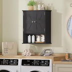 TEENFON Bathroom Wall Cabinet, Over The Toilet Space Saver Storage Cabinet - Image 7
