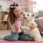 Westie Dog Gifts Tumbler 20oz - Stainless Steel Insulated Cup with Lid & Straw, Dog Lover Gift for Women Men