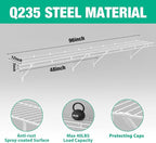 HAUSHOF Closet Shelves Wall Mounted 4-Pack, 4 ft x 12in White Wire Shelving - Image 3