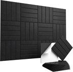 Vieshful Self Adhesive Acoustic Panels – 12"x12"x0.4" High-Density Soundproof by Vieshful