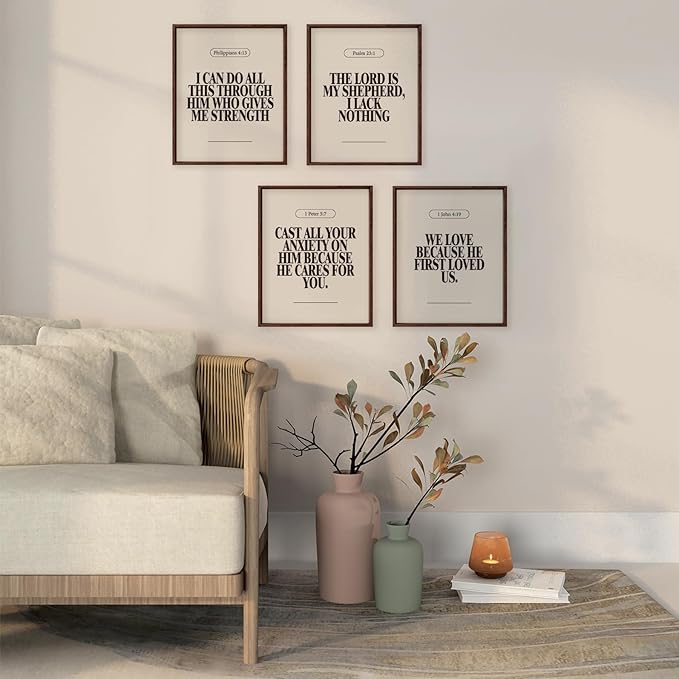 Locomiss Black and White Christian Wall Art Decor Posters, Modern Bible Verse - Image 6