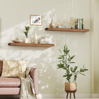HOOBRO Floating Shelves for Wall, Wall Mounted Shelf Set of 2, 47.2" Hanging - Image 8