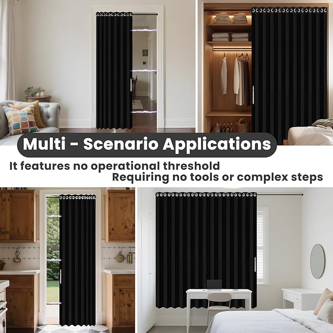 AJAZZ Blackout Door Curtains for Doorways - Image 6