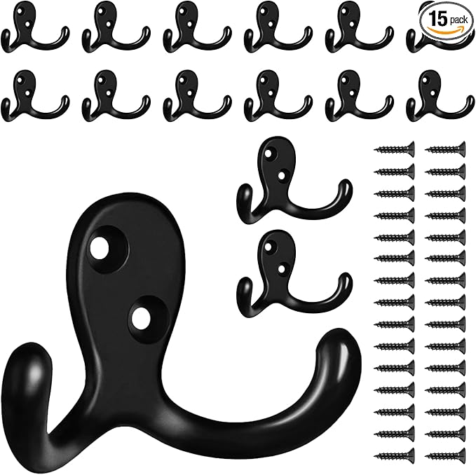 CBWLWJ 15 Pack Coat Hooks Wall Hooks by CBWLWJ