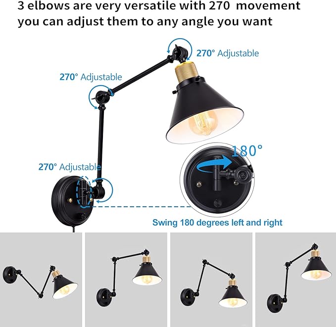 TRLIFE Dimmable Wall Sconce, Remote Control Plug in Wall Sconces Dimming - Image 7