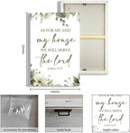 HIWX Christian Wall Decor, as for Me and My House Bible Verses Sage Green - Image 8