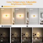 GvvooHome Battery Operated Wall Sconces Set of 2, Wall Lamps Detachable - Image 3