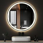 DUMOS 36 Inch Round LED Bathroom Mirror by DumosLifestyle