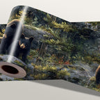 Forest Bear Wallpaper Border 196x4 Inch Peel and Stick Wall Border Self by IOHEFY