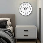 HZDHCLH White Analog Wall Clocks Battery Operated, 12 inch Silent Non Ticking - Image 6