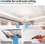 Art3d Drop Ceiling Tiles 24x24in., Wainscoting Panels Glue Up 2ft x 2ft - Image 7