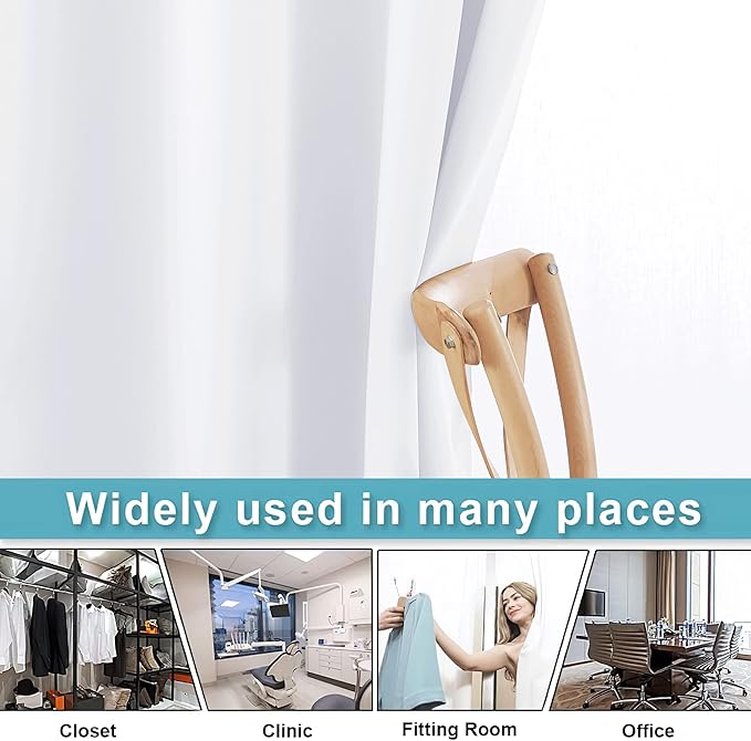 RYB HOME Extra Wide Curtains for Divider Room Separation Soundproof Temporary - Image 5