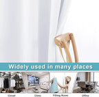 RYB HOME White Room Divider Curtains Privacy Screen Shades Separator - Image 5