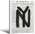 Black and White Newspaper Wall Art Vintage New York City Poster Trendy by Unknown
