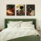 Black Woman Wall Art Set of 3 Fashion Black Girl Wall Decor, Trendy African - Image 6