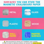 Magnetic Chalkboard Wallpaper Peel and Stick 48" x 24", Self-Adhesive - Image 6