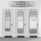 SCWF-GZ 57x16 Door Hanging Full Length Mirror, Floor Stand Wall Mounted Metal - Image 8