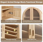 INNOD 4-Tier Arched Bathroom Wall Cabinet - Image 3