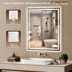 48x36 Inch LED Lighted Bathroom Mirror - Image 5