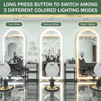 FENNIO Full Length Mirror with Lights, Free Standing Lighted Floor Mirror - Image 5
