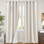 Lajode Plaid Patterned Curtains Thermal Insulated by Lajode