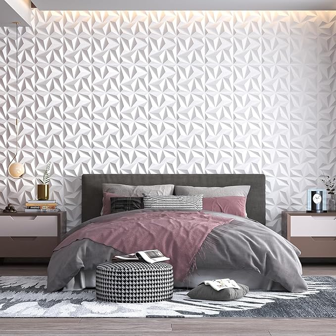 Art3d 3D Wall Panels 100 Pack, 11.8" x 11.8" PVC Wall Panels - Image 7