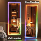 Hasipu 56"x16" LED RGB Bluetooth Full Length Mirror - Image 5