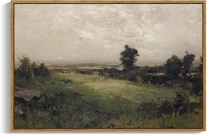 InSimSea Framed Canvas Wall Art Vintage Decor, Framed Vintage Landscape Canvas by InSimSeaArt