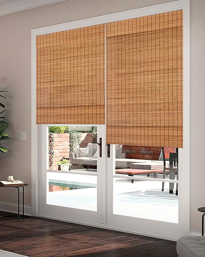32''W X 72''H Cordless Bamboo Roman Shades - Image 8