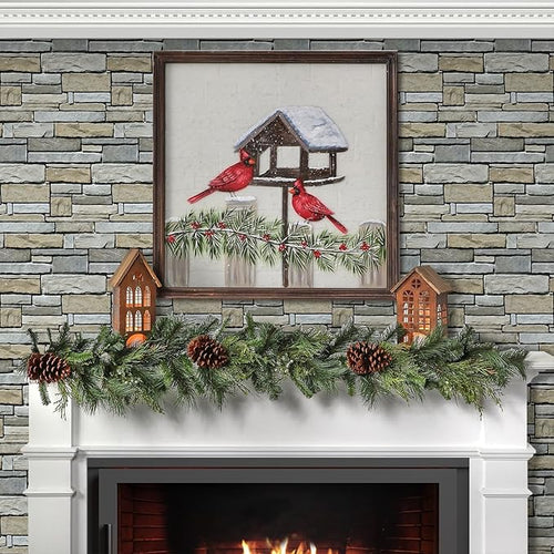 3D Peel and Stick Faux Stone Wall Panels 11.8" x 11.8" 10-Pack, Stone-Look Wall - Image 2