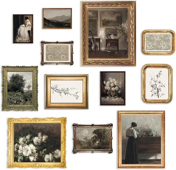 KBKBART Vintage Wall Art Prints, French Country Wall Decor Retro Countryside by KBKBART