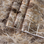 BAYYA Extra Wide Marble Granite Peel and Stick Wallpaper Brown Thicken by BAYYAPeelandStickWallpaper
