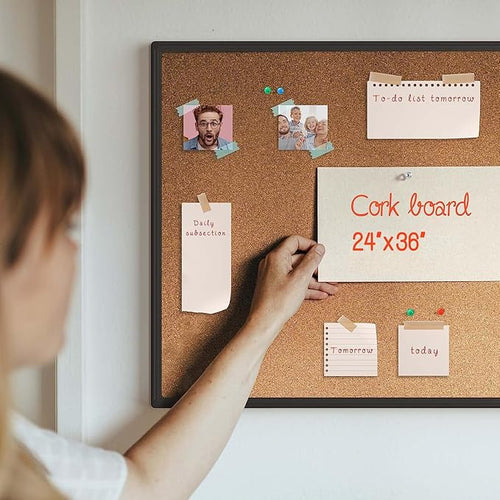 2-Pack Cork Board Bulletin Board 24 x 36, Office Board - Image 2