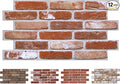 COMSTICKC 3D Red Faux Brick Wall Panel Peel and Stick Wall Covering, 3D Brick by COMSTICKCDECOR