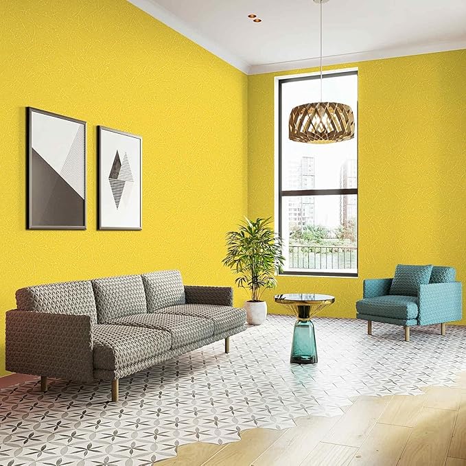 Abyssaly Yellow Wallpaper Peel and Stick Removable Wall Paper - Image 3